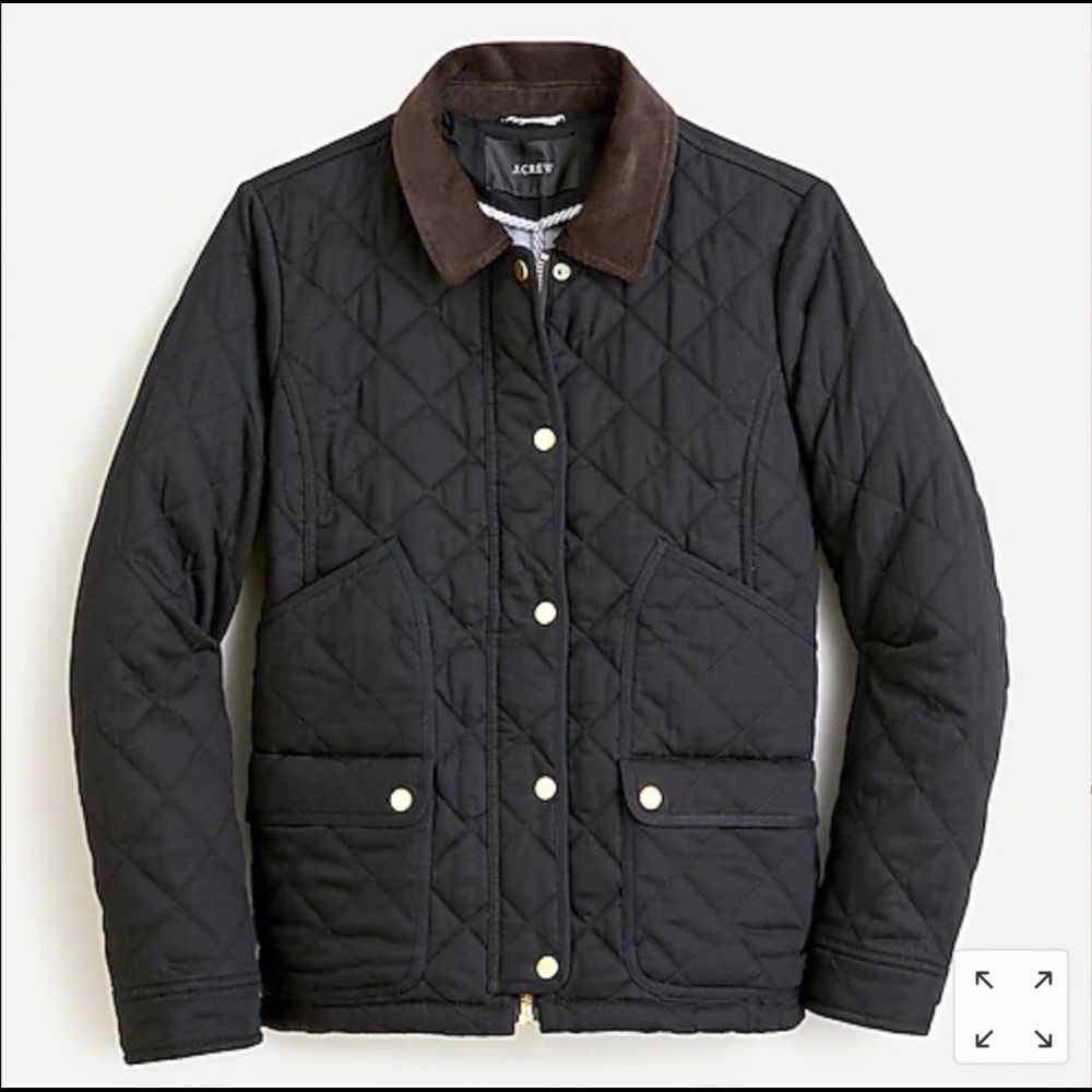 J. Crew Quilted Barn Jacket Size Large